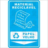 Material reciclável - Papel velho 